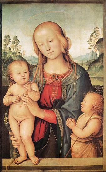 Pietro Perugino Madonna with Child and the Infant St John china oil painting image